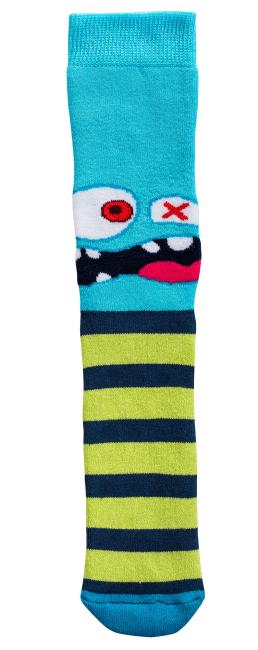 6 Paar TippTexx 24 Kinder ABS Stoppersocken Lustige Monster